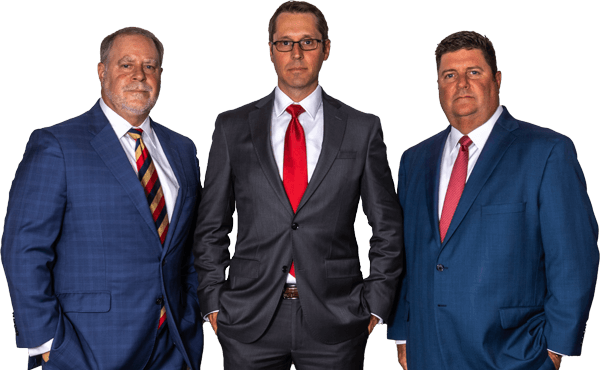 Attorneys David Parry, Matthew Kindel and Curtis Crider